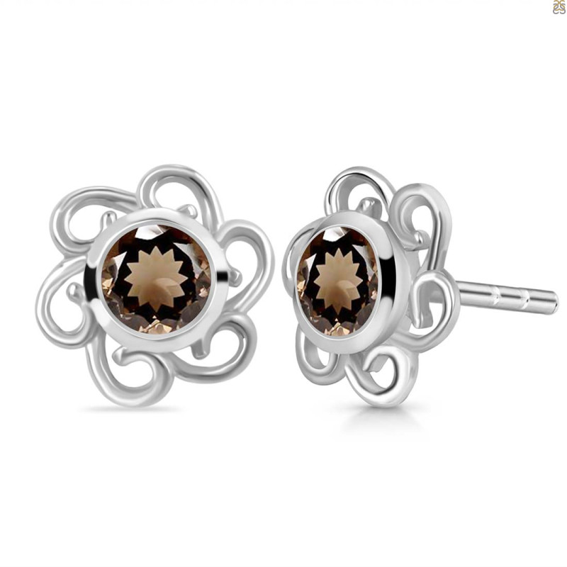 Smoky Stud Earring SMY-RDE-7.