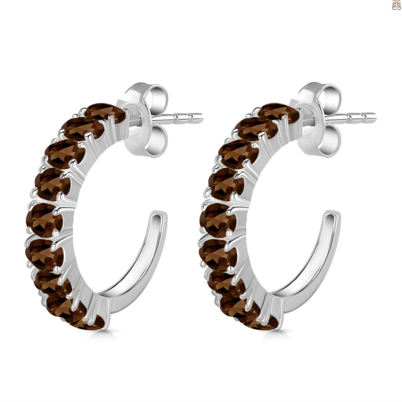 Smoky Hoop Earring