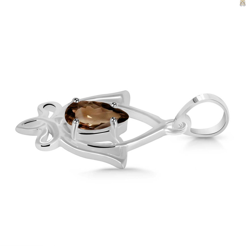 Smoky Lotus Pendant SMY-RDEP-877.