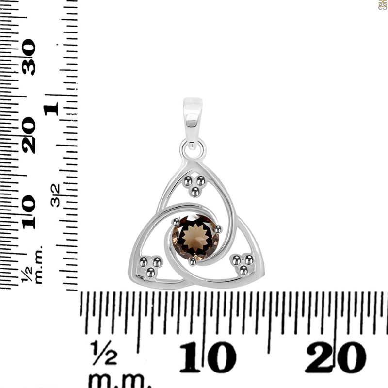 Smoky Triangle Pendant SMY-RDEP-878.