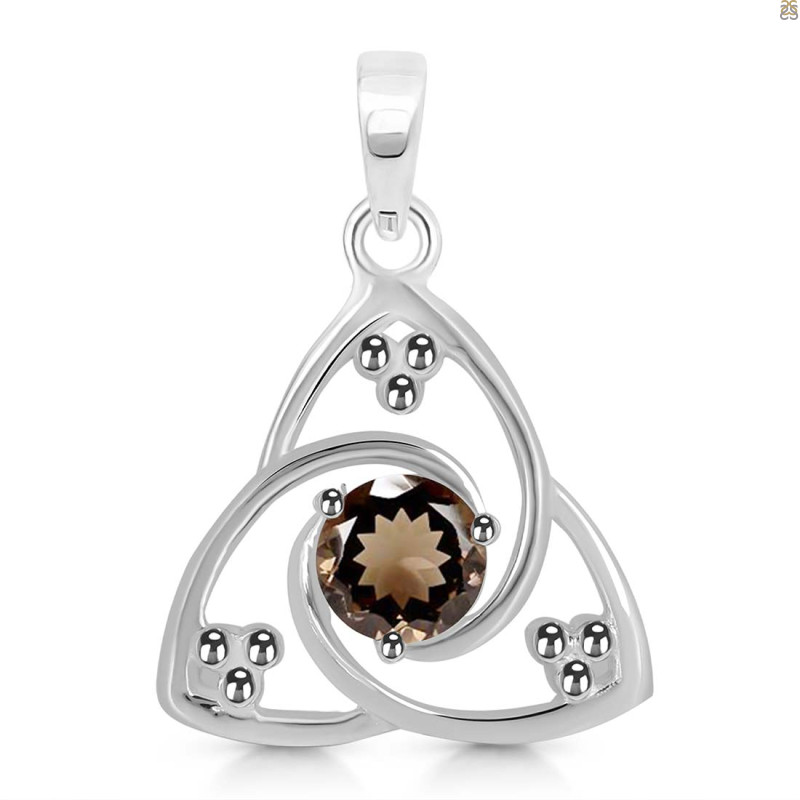 Smoky Triangle Pendant SMY-RDEP-878.