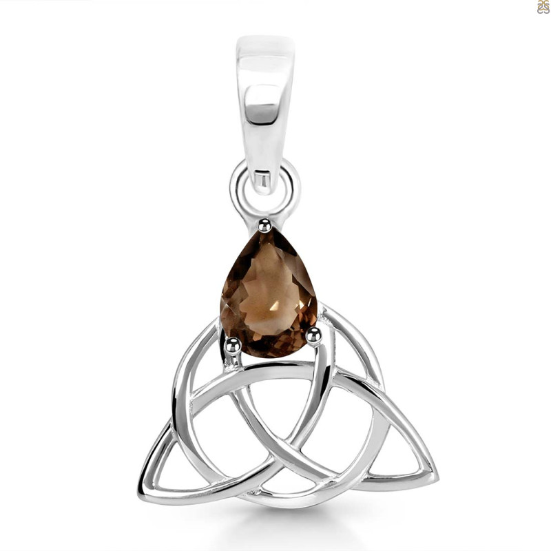 Smoky Triquetra Pendant SMY-RDEP-892.