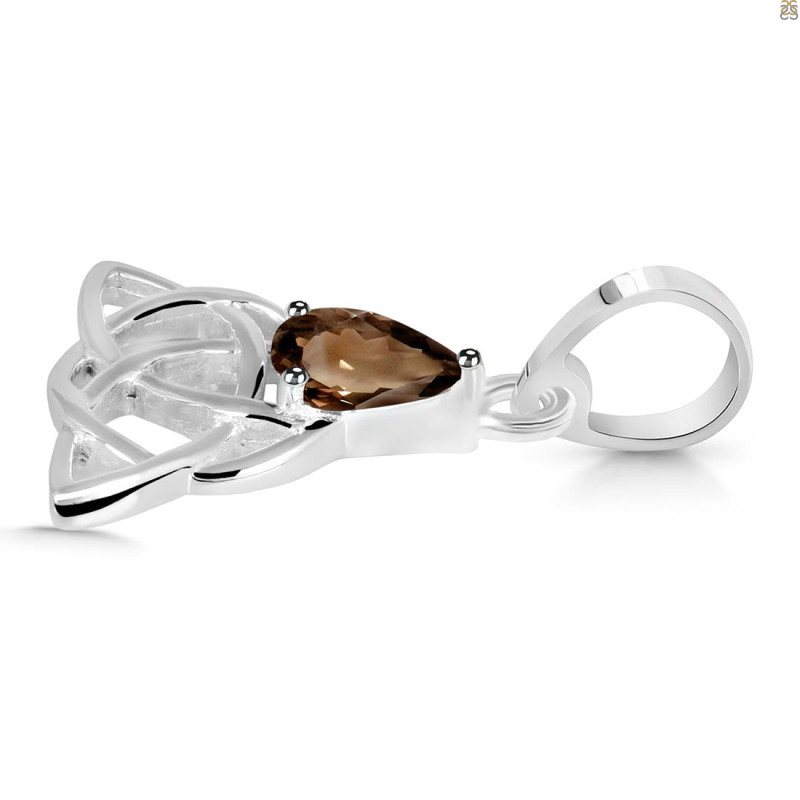Smoky Triquetra Pendant SMY-RDEP-892.