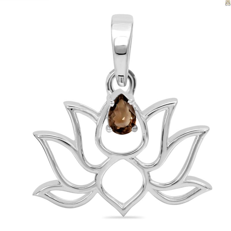Smoky Lotus Pendant SMY-RDN-156-A.