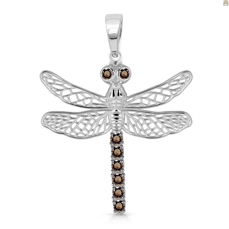 Smoky Dragon Fly Pendant SMY-RDP-158.