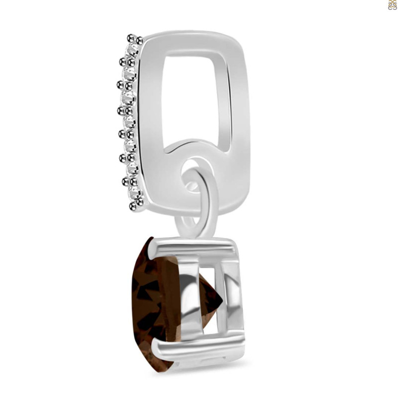 Smoky & White Topaz Pendant