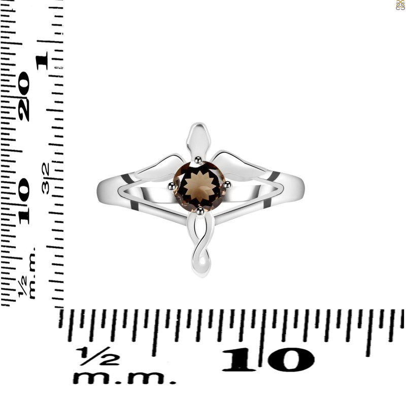 Smoky Angel Ring SMY-RDR-2150.