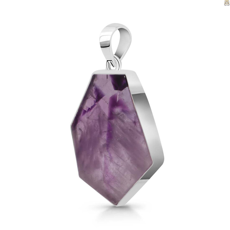 Star Amethyst Slice Pendant-SP