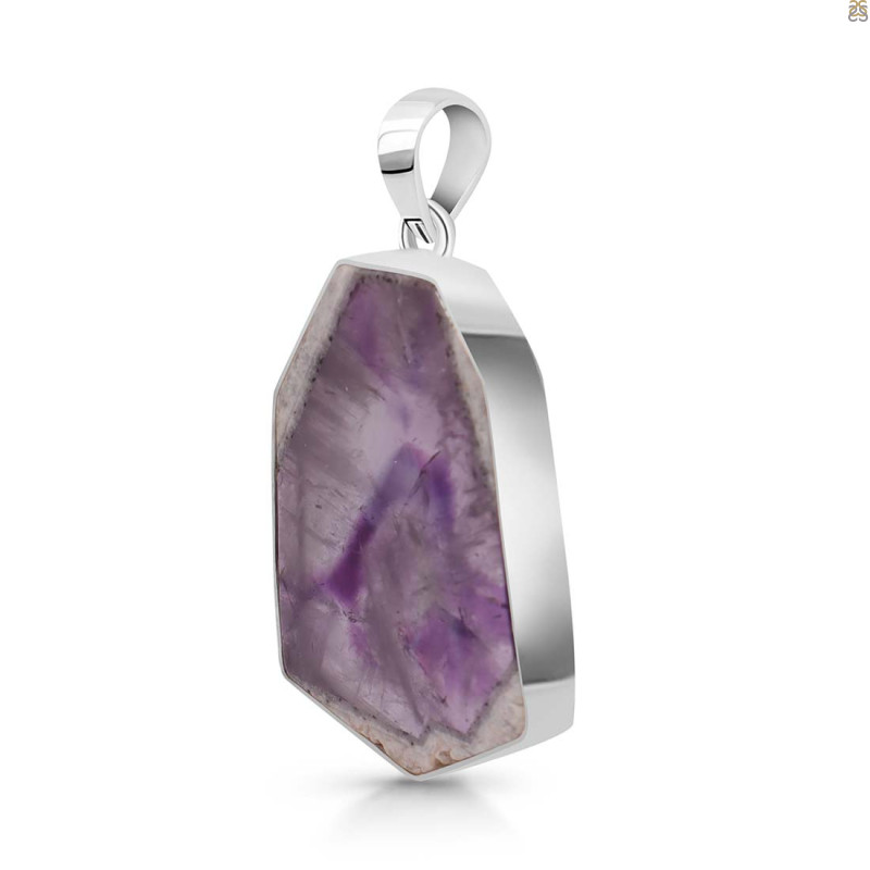 Star Amethyst Slice Pendant-SP