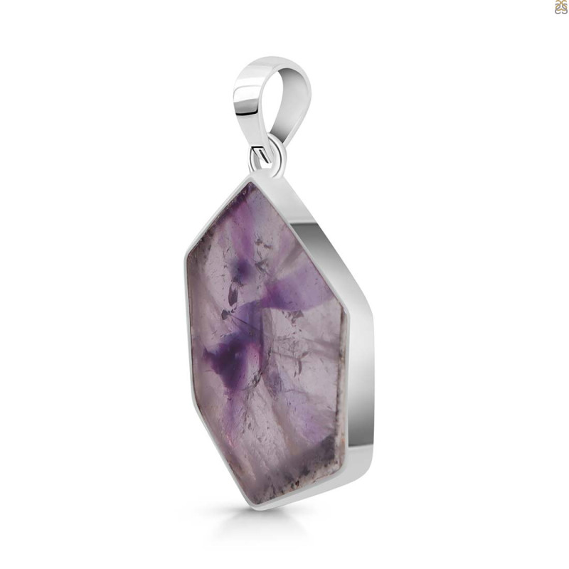 Star Amethyst Slice Pendant-SP