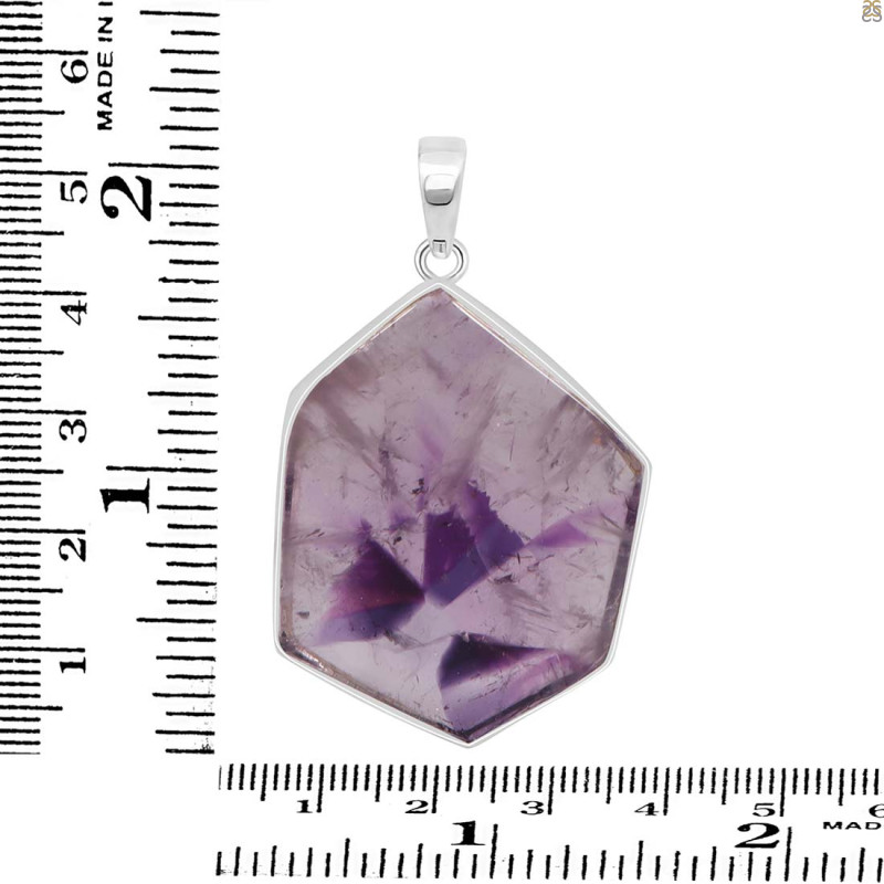 Star Amethyst Slice Pendant-SP STA-1-47