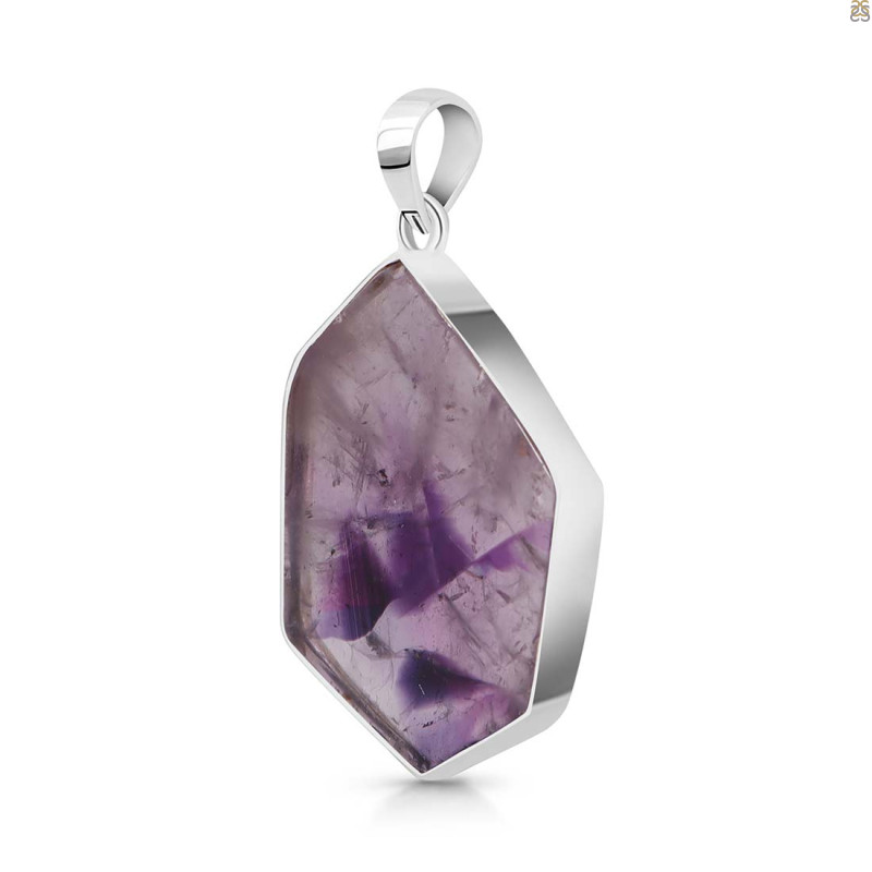 Star Amethyst Slice Pendant-SP