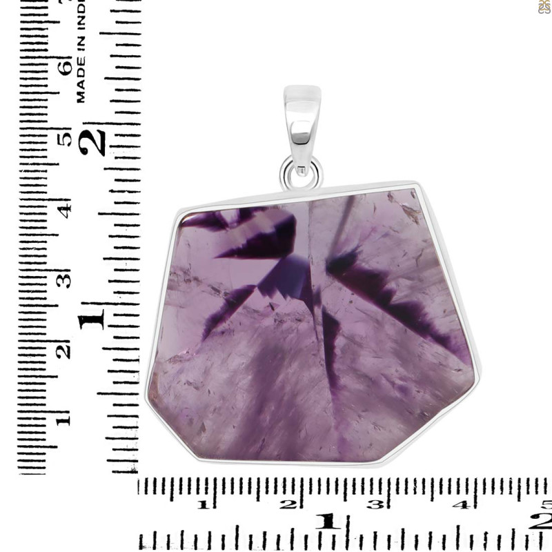 Star Amethyst Slice Pendant-SP STA-1-55