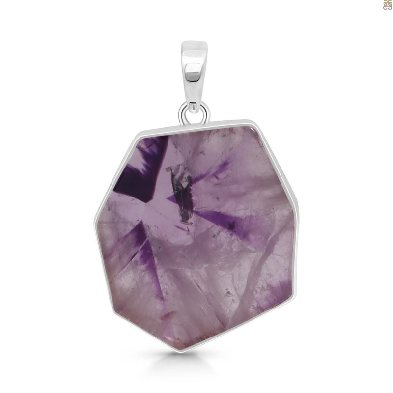 Star Amethyst Slice Pendant-SP STA-1-68