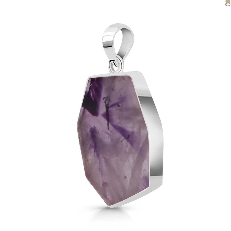 Star Amethyst Slice Pendant-SP