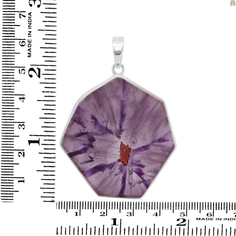 Star Amethyst Slice Pendant-SP STA-1-75