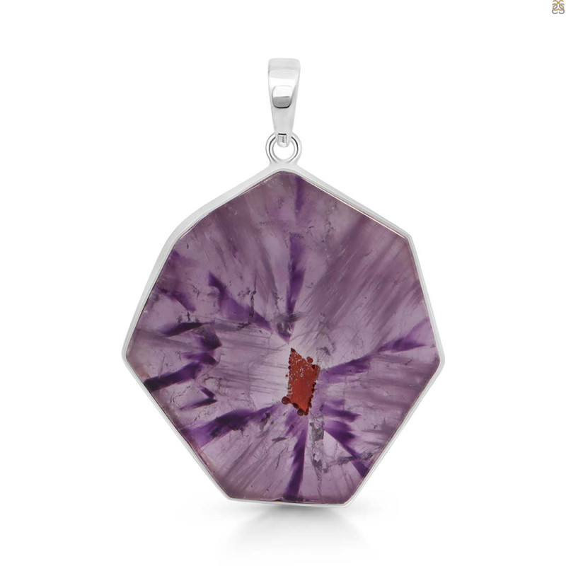 Star Amethyst Slice Pendant-SP STA-1-75