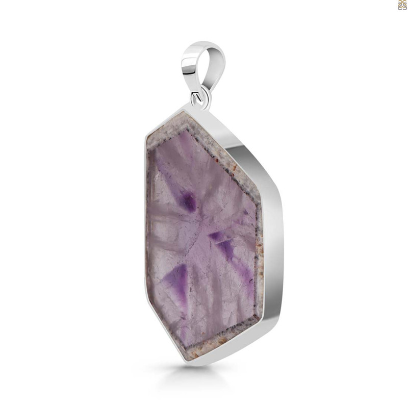 Star Amethyst Slice Pendant-SP