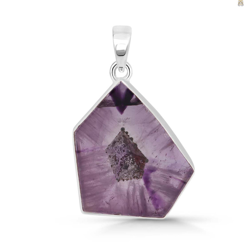 Star Amethyst Slice Pendant-SP STA-1-77