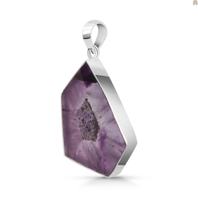 Star Amethyst Slice Pendant-SP STA-1-77