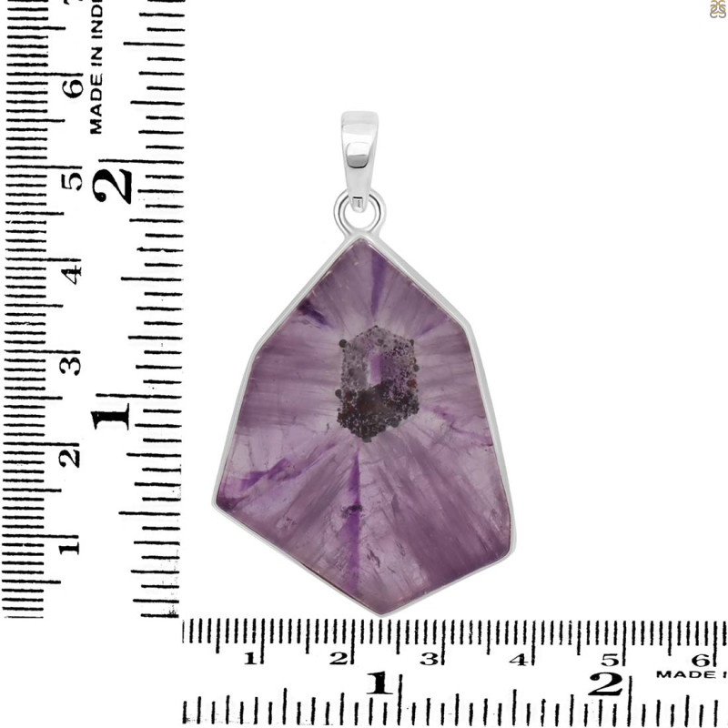 Star Amethyst Slice Pendant-SP STA-1-86