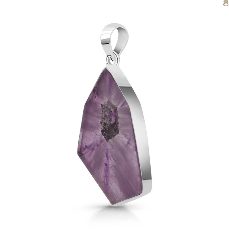 Star Amethyst Slice Pendant-SP