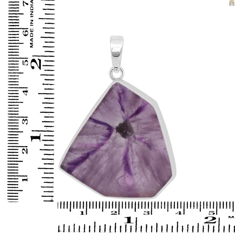 Star Amethyst Slice Pendant-SP STA-1-92