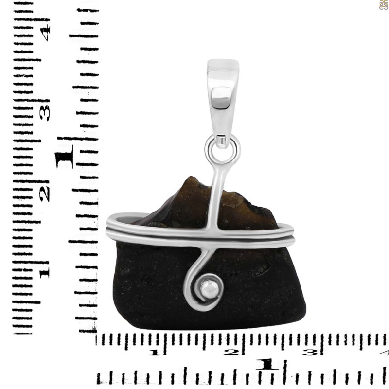 Tektite Rough Pendant-SP TKT-1-35