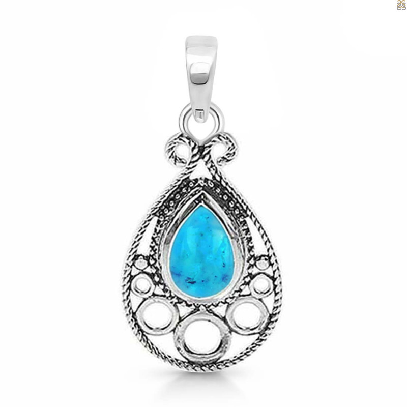 Turquoise Pendant TRQ-RDP-77.