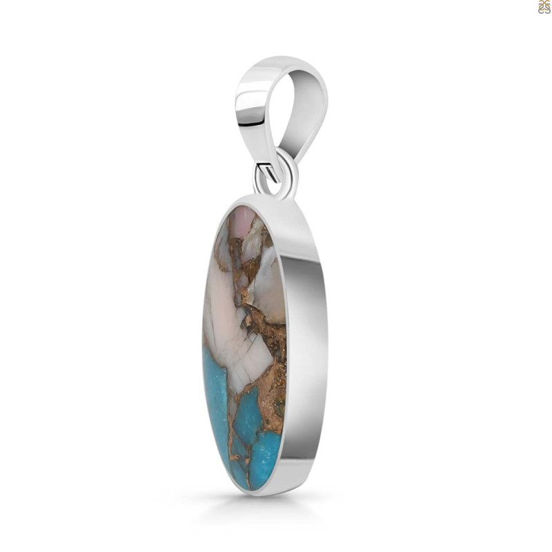 Spiny Oyster Turquoise Pendant-SP