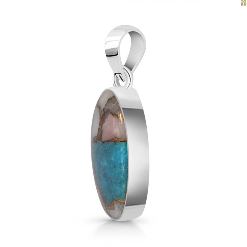 Spiny Oyster Turquoise Pendant-SP
