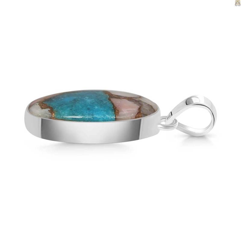 Spiny Oyster Turquoise Pendant-SP TRO-1-151