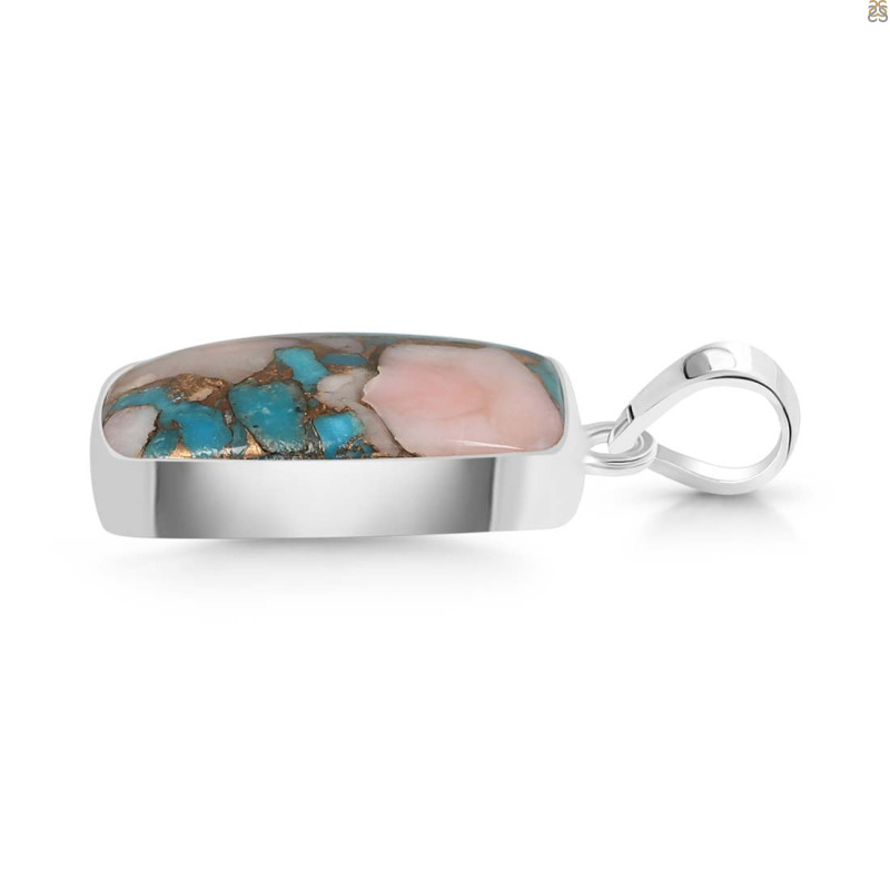 Spiny Oyster Turquoise Pendant-SP TRO-1-158