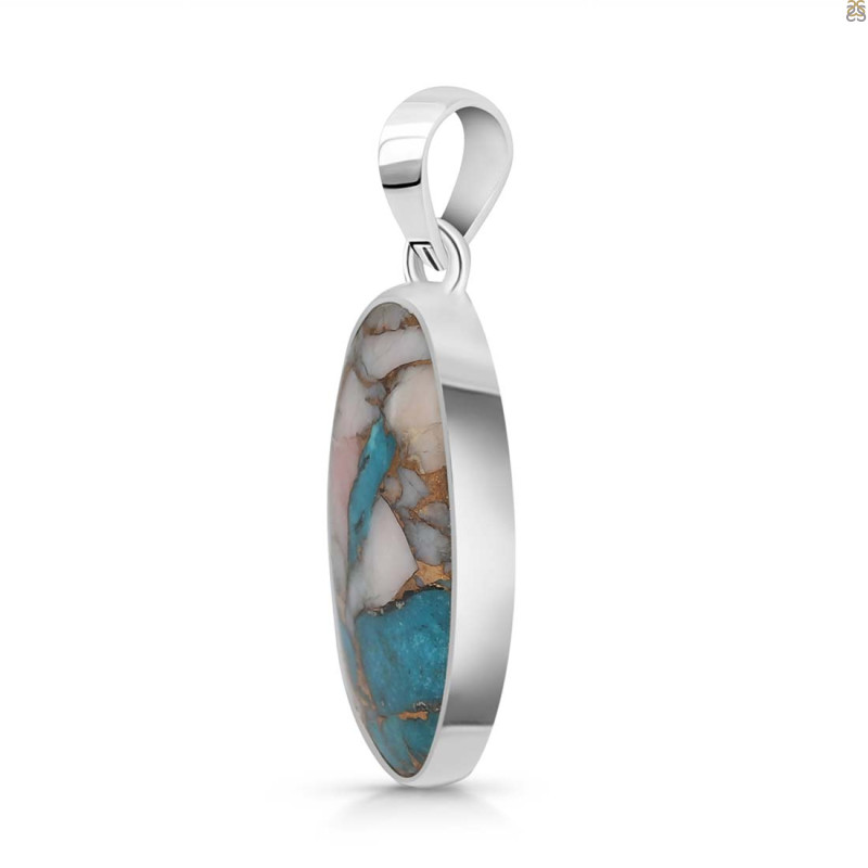 Spiny Oyster Turquoise Pendant-SP
