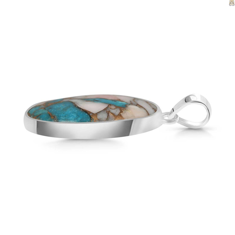 Spiny Oyster Turquoise Pendant-SP TRO-1-167