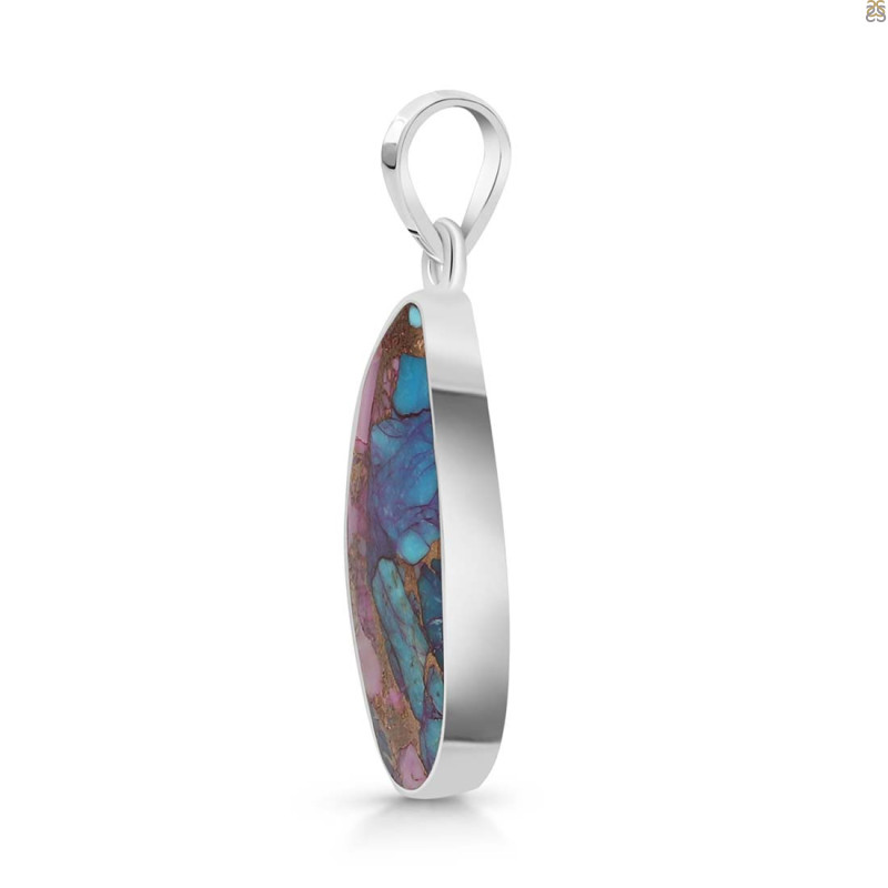 Spiny Oyster Turquoise Pendant-SP