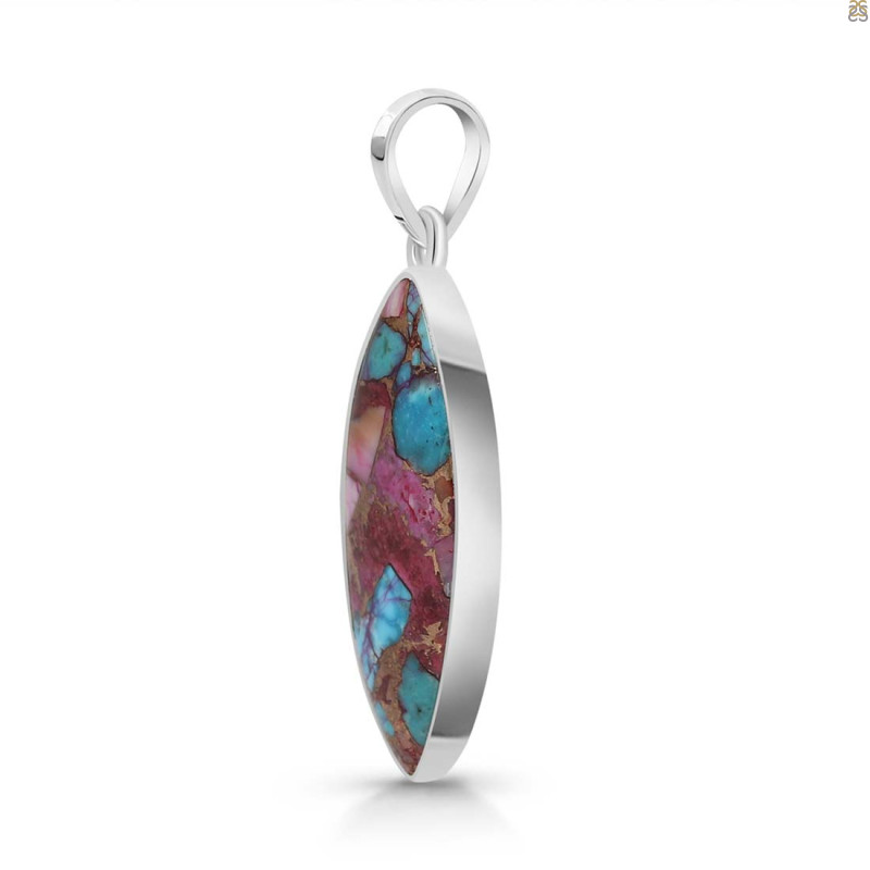 Spiny Oyster Turquoise Pendant-SP