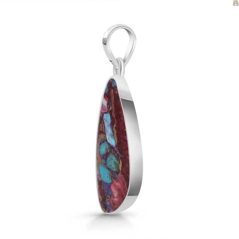Spiny Oyster Turquoise Pendant-SP