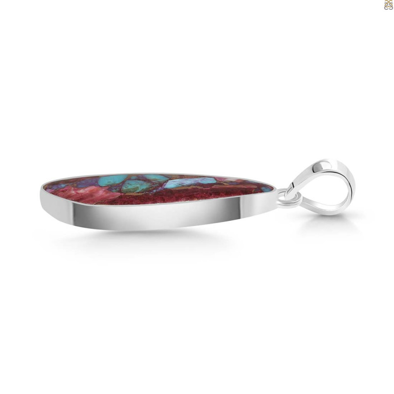 Spiny Oyster Turquoise Pendant-SP TRO-1-285