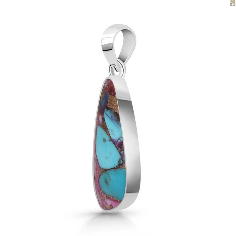Spiny Oyster Turquoise Pendant-SP