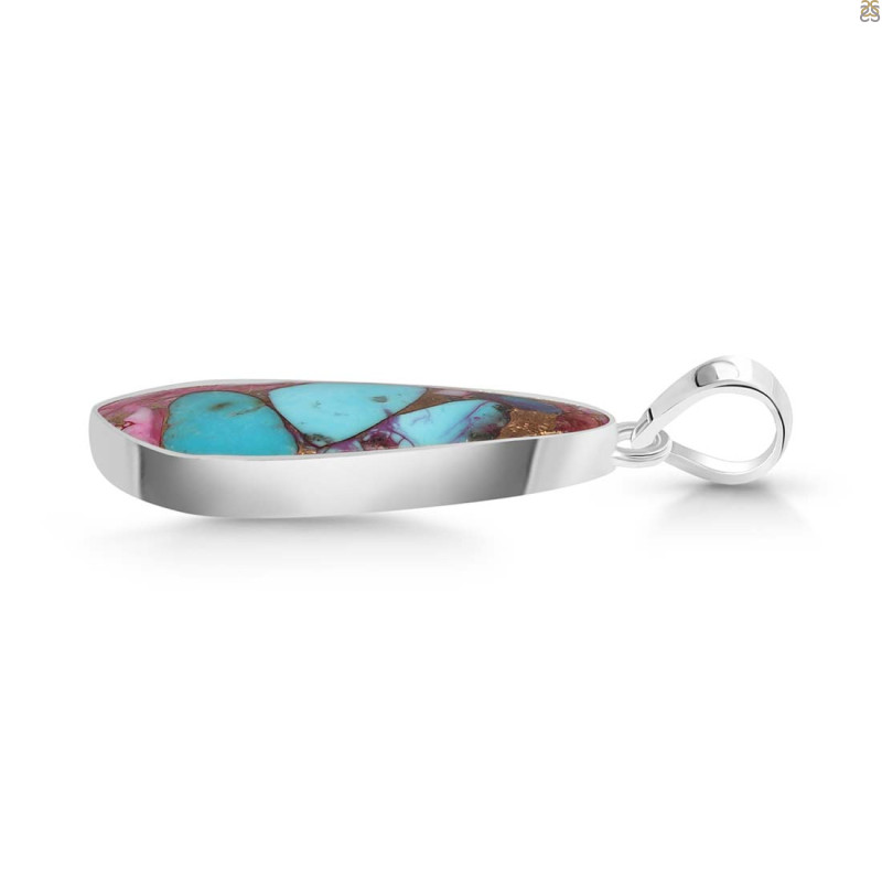 Spiny Oyster Turquoise Pendant-SP TRO-1-286