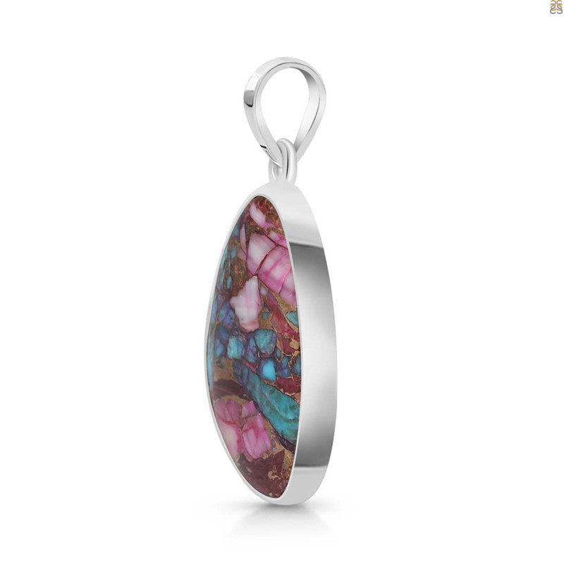 Spiny Oyster Turquoise Pendant-SP