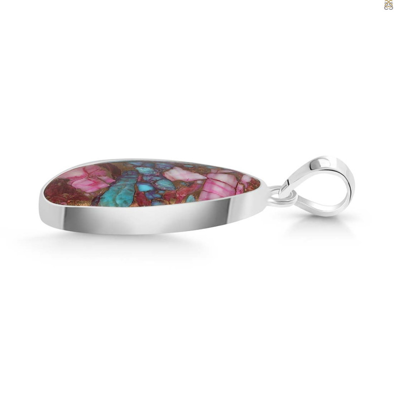 Spiny Oyster Turquoise Pendant-SP TRO-1-287
