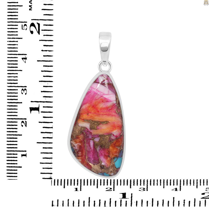 Spiny Oyster Turquoise Pendant-SP TRO-1-292