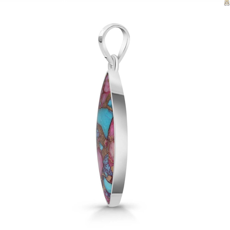 Spiny Oyster Turquoise Pendant-SP
