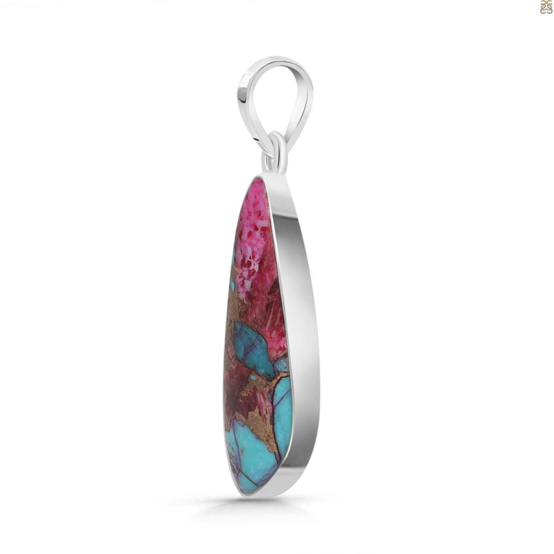 Spiny Oyster Turquoise Pendant-SP