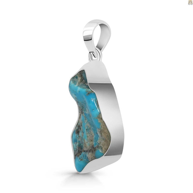 Turquoise Rough Pendant-SP