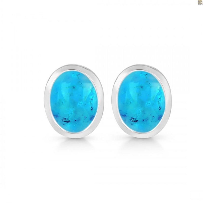 Turquoise Stud Earring TRQ-RDE-1256.