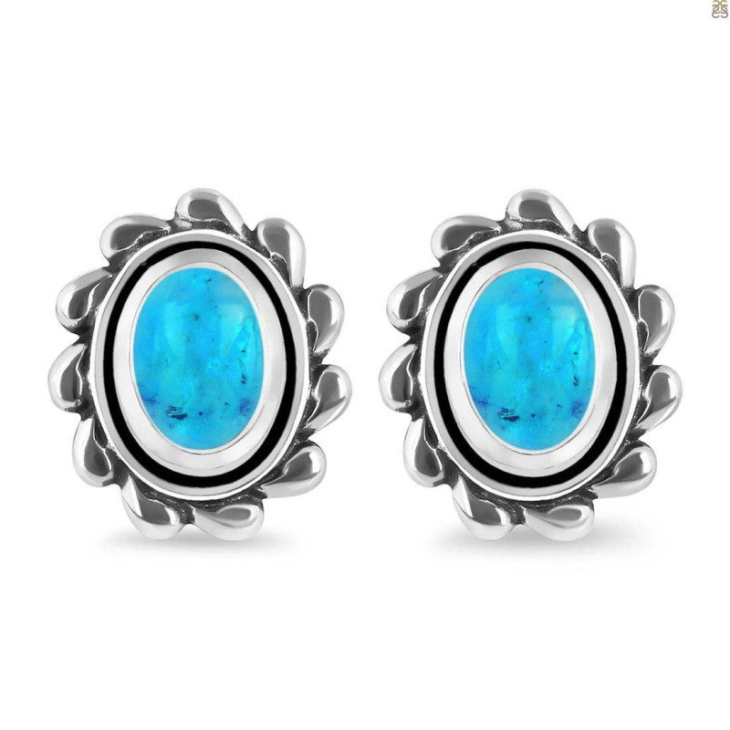 Turquoise Stud Earring TRQ-RDE-185.