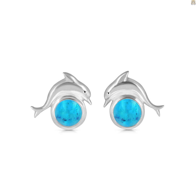 Turquoise Stud Earring TRQ-RDE-317.